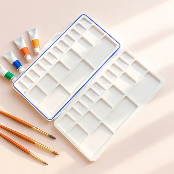 Colour Mixing Plate – Folding Paint Palette with Silicone Seal