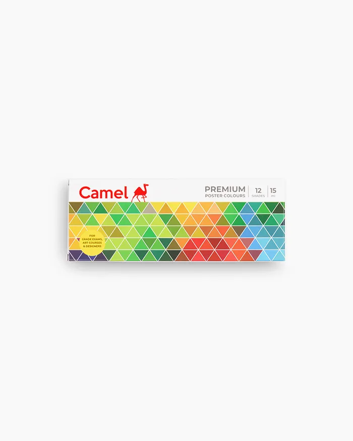 Camel  Premium  Poster  Colours
12 
shades 
in 
15 
ml
